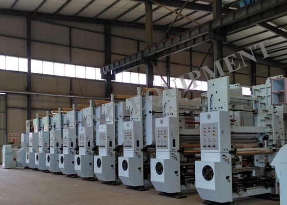 Impresora del rotograbado de los colores del regulador 10 del PLC con el eje mecánico o Shaftless